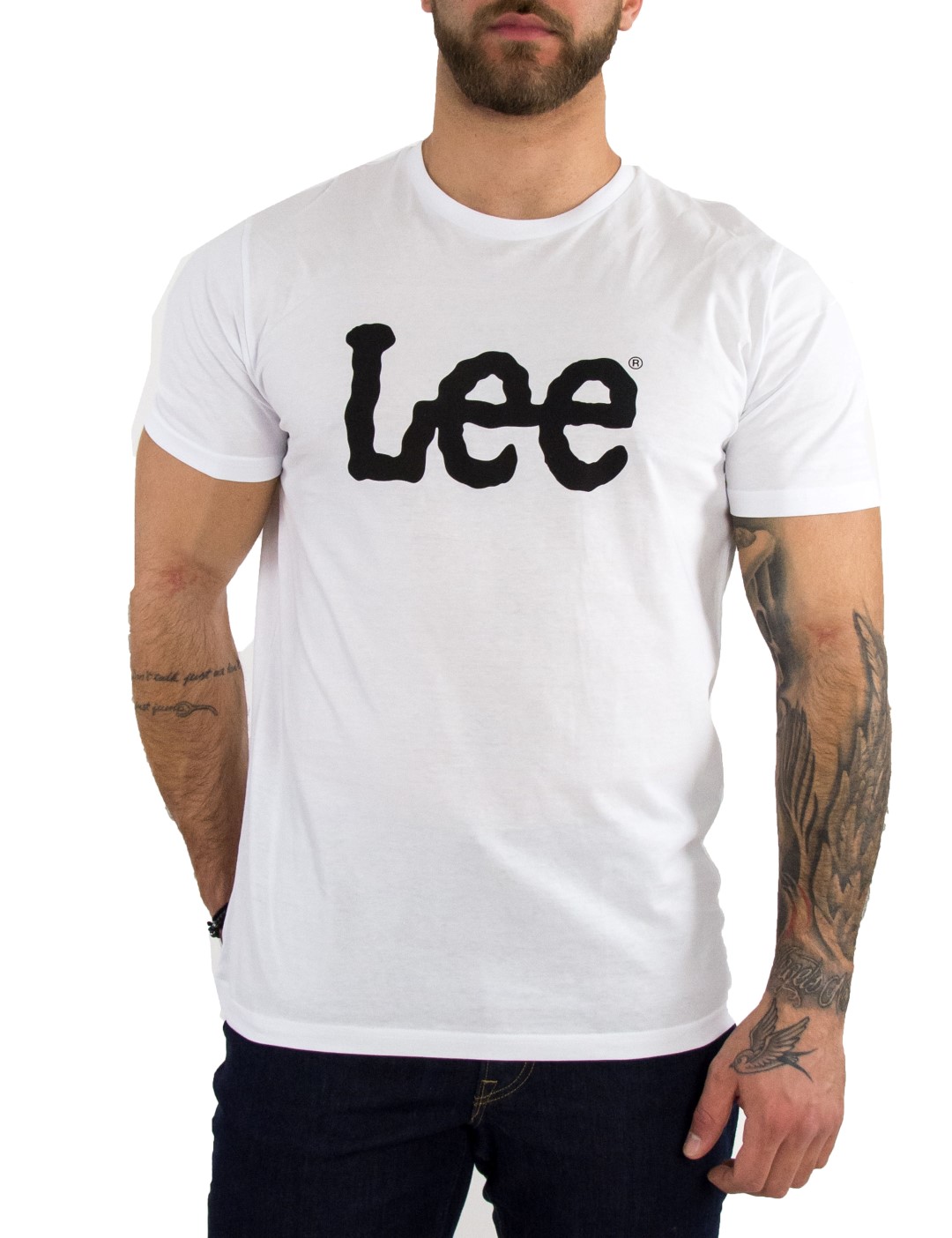 Lee Wobbly Logo Tee ανδρικό μπλουζάκι λευκό L65QAI12 φωτογραφία